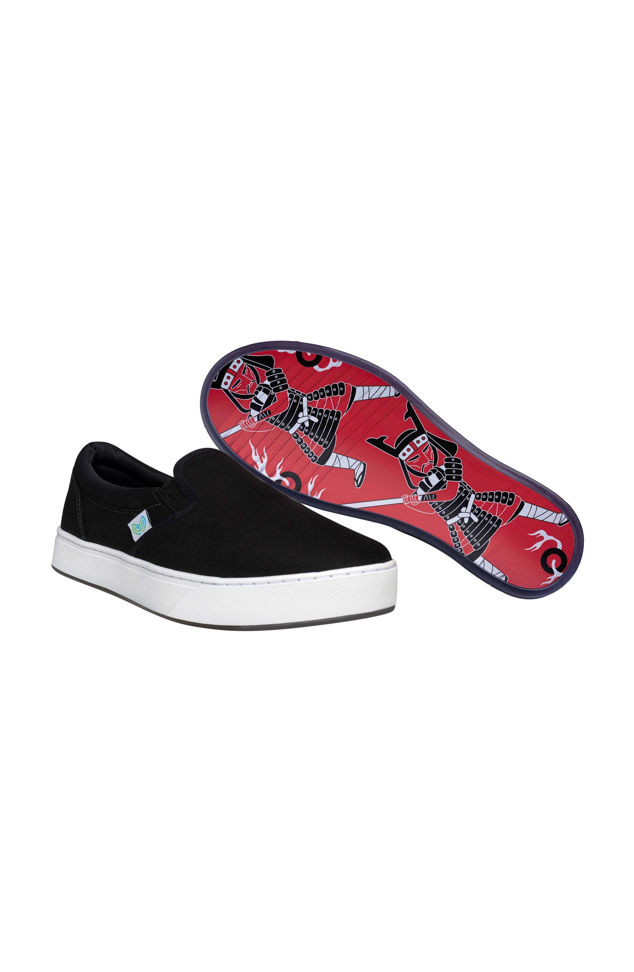 Canvas Slip On Black/Samurai – MaCae